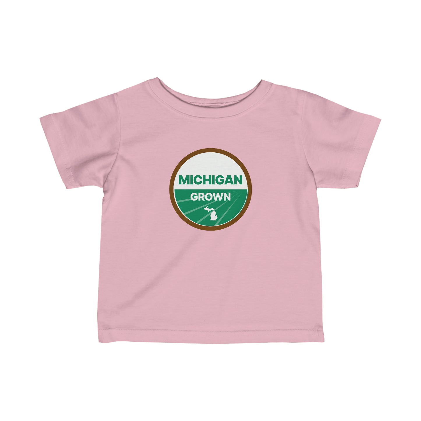 'Michigan Grown' T-Shirt (Agricultural Certification Parody)  |  Infant Short Sleeve