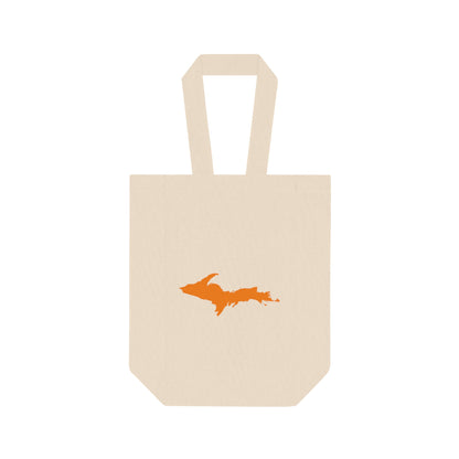 Michigan Upper Peninsula Double Wine Tote Bag (w/ Orange UP Outline)