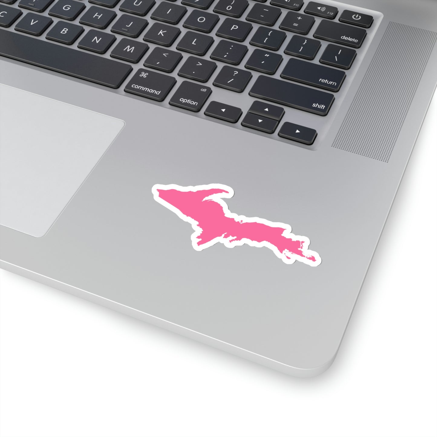 Michigan Upper Peninsula Kiss-Cut Sticker (w/ Pink UP Outline)