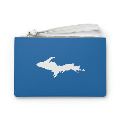 Michigan Upper Peninsula Clutch Bag (Azure w/UP Outline)