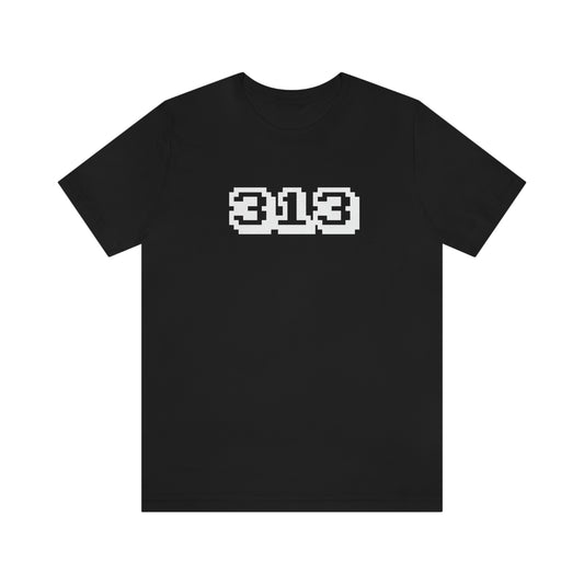 Detroit '313' T-Shirt (Arcade Font) | Unisex Standard Fit