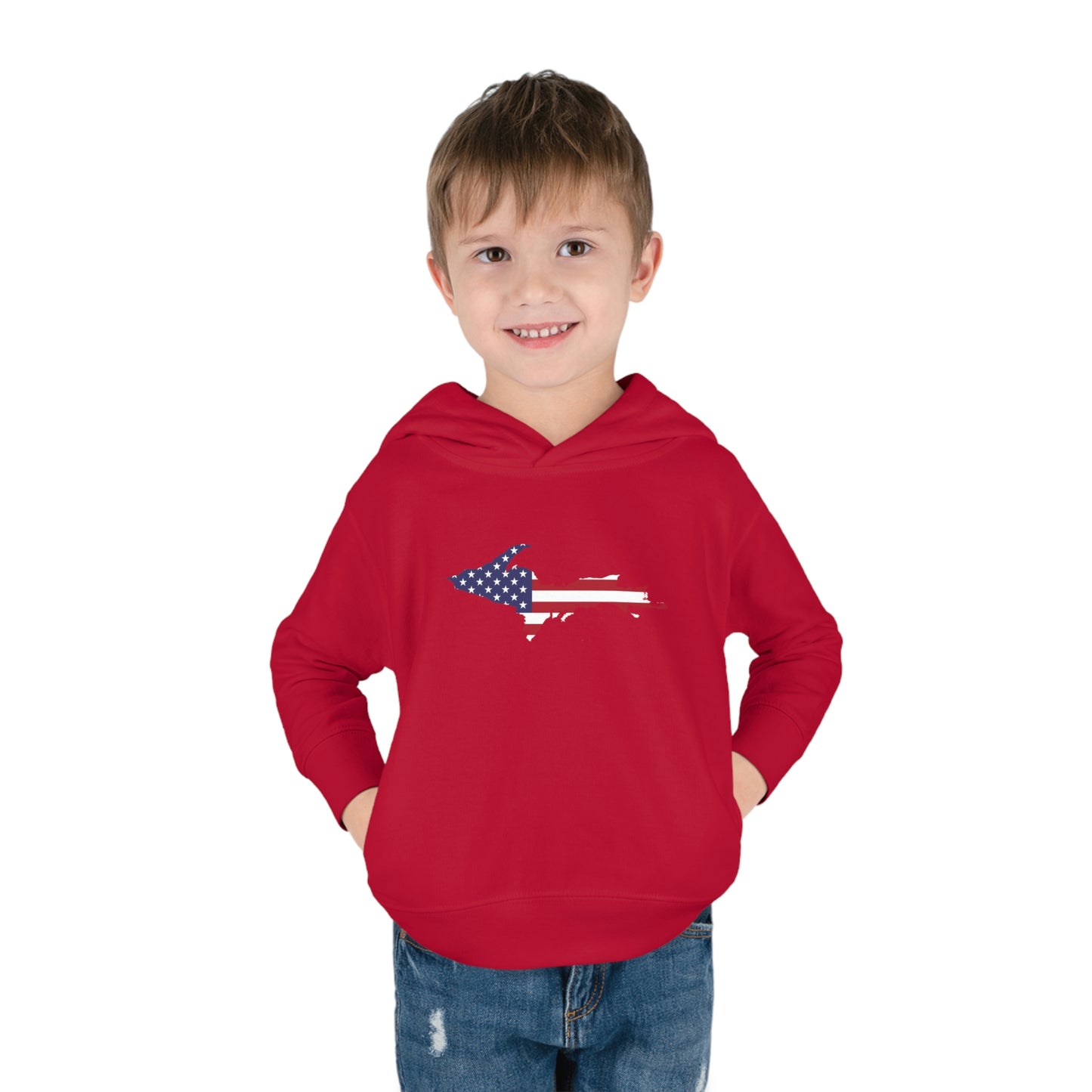 Michigan Upper Peninsula Hoodie (w/ UP USA Flag Outline) | Unisex Toddler