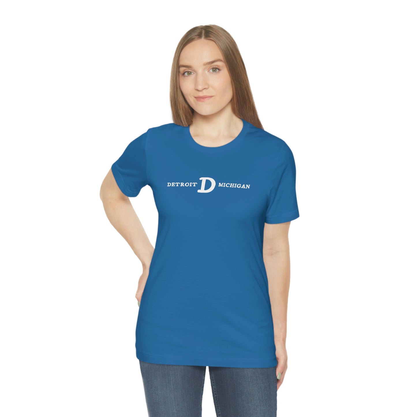 'Detroit Michigan' T-Shirt (w/ Old French D) | Unisex Standard Fit