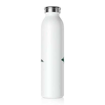 Michigan Upper Peninsula Water Bottle (w/ Green UP Outline) | 20oz Double-Walled