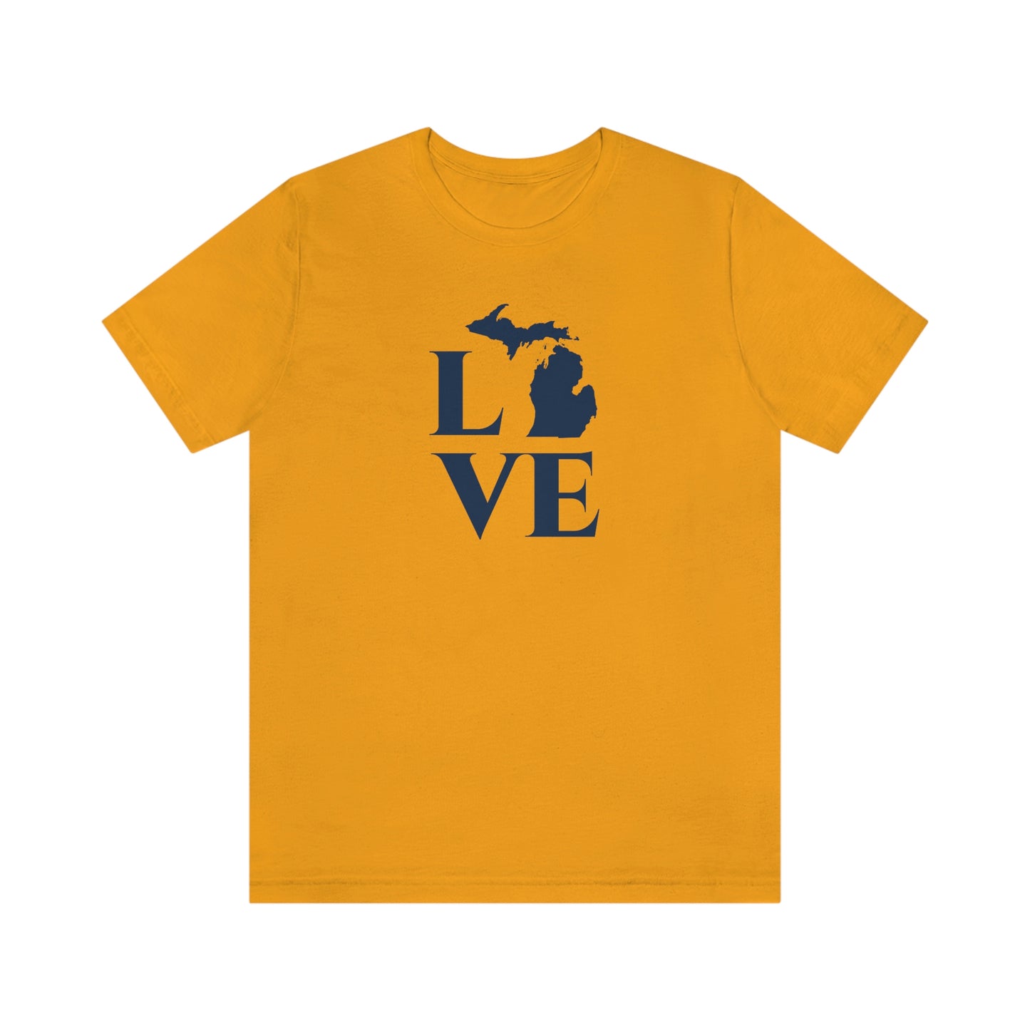 Michigan 'Love' T-Shirt (Roman Serif Font) | Unisex Standard Fit