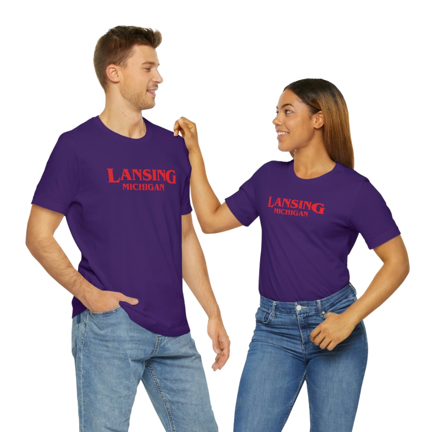 'Lansing Michigan' ' T-Shirt (1980s Drama Parody) | Unisex Standard Fit