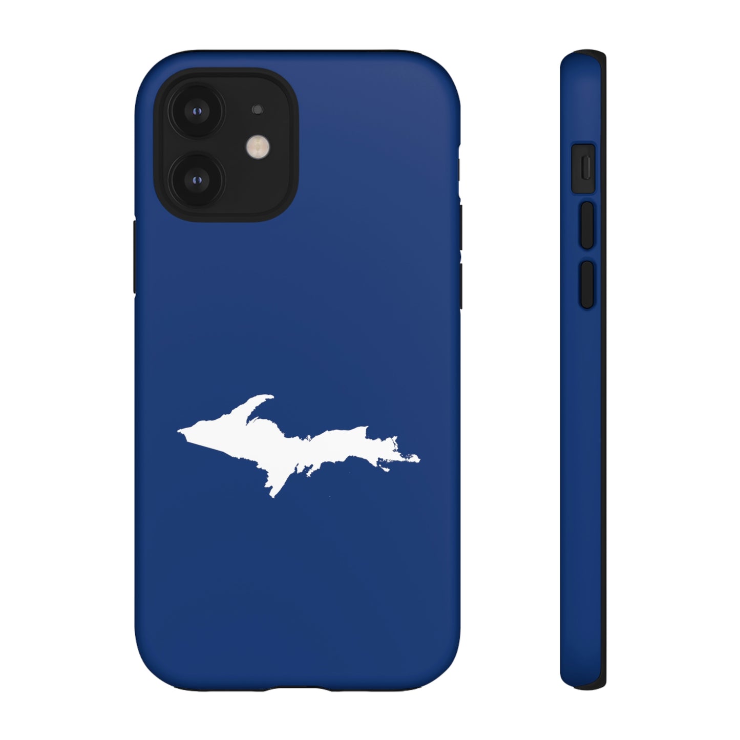 Michigan Upper Peninsula Tough Phone Case (Dearborn Blue w/ UP Outline) | Apple iPhone