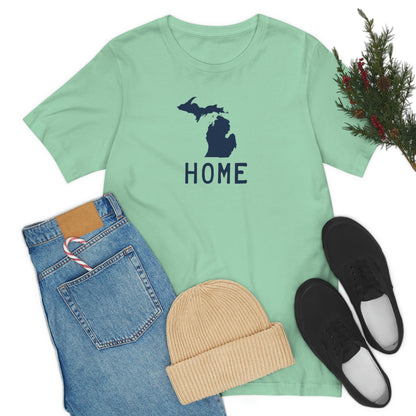 Michigan 'Home' T-Shirt (Licence Plate Font) | Unisex Standard Fit