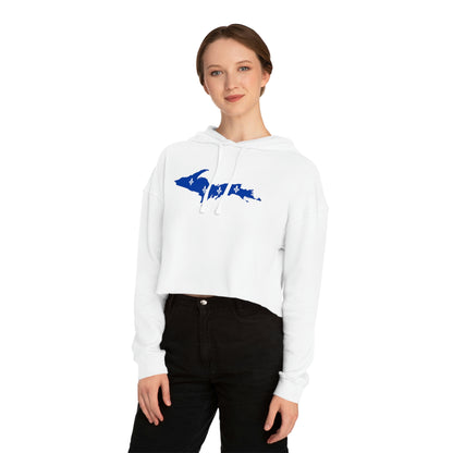 Michigan Upper Peninsula Hoodie (w/ UP Quebec Flag Outline) | Lightweight Cropped