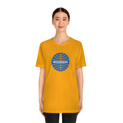 'Michigan' T-Shirt (Retro Airline Parody)  | Unisex Standard Fit