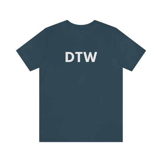 Detroit 'DTW' T-Shirt | Unisex Standard Fit