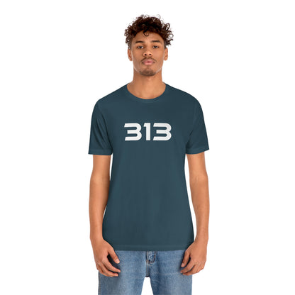 Detroit '313' T-Shirt (Futuristic Sans Font) | Unisex Standard Fit