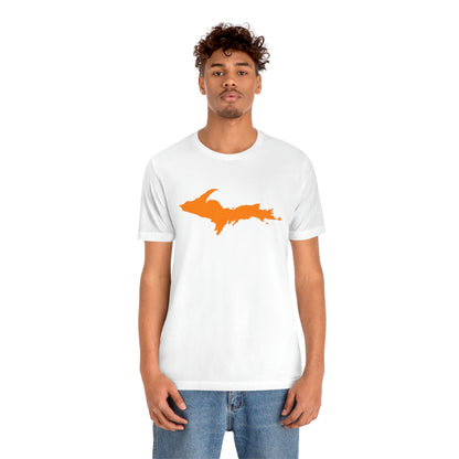 Michigan Upper Peninsula T-Shirt (w/ Orange UP Outline) | Unisex Standard Fit