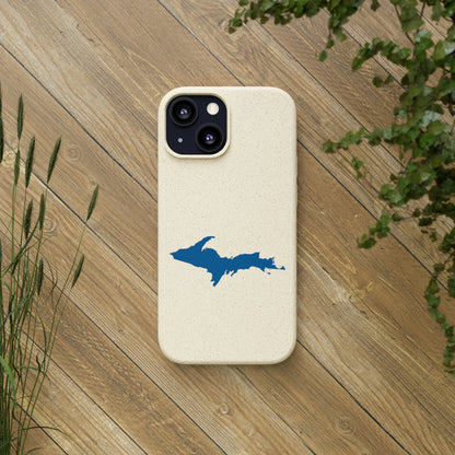 Michigan Upper Peninsula Biodegradable Phone Cases (w/ Azure UP Outline) | Apple iPhone