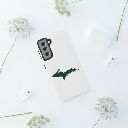 Michigan Upper Peninsula Tough Phone Case (w/ Green UP Outline) | Samsung & Pixel Android