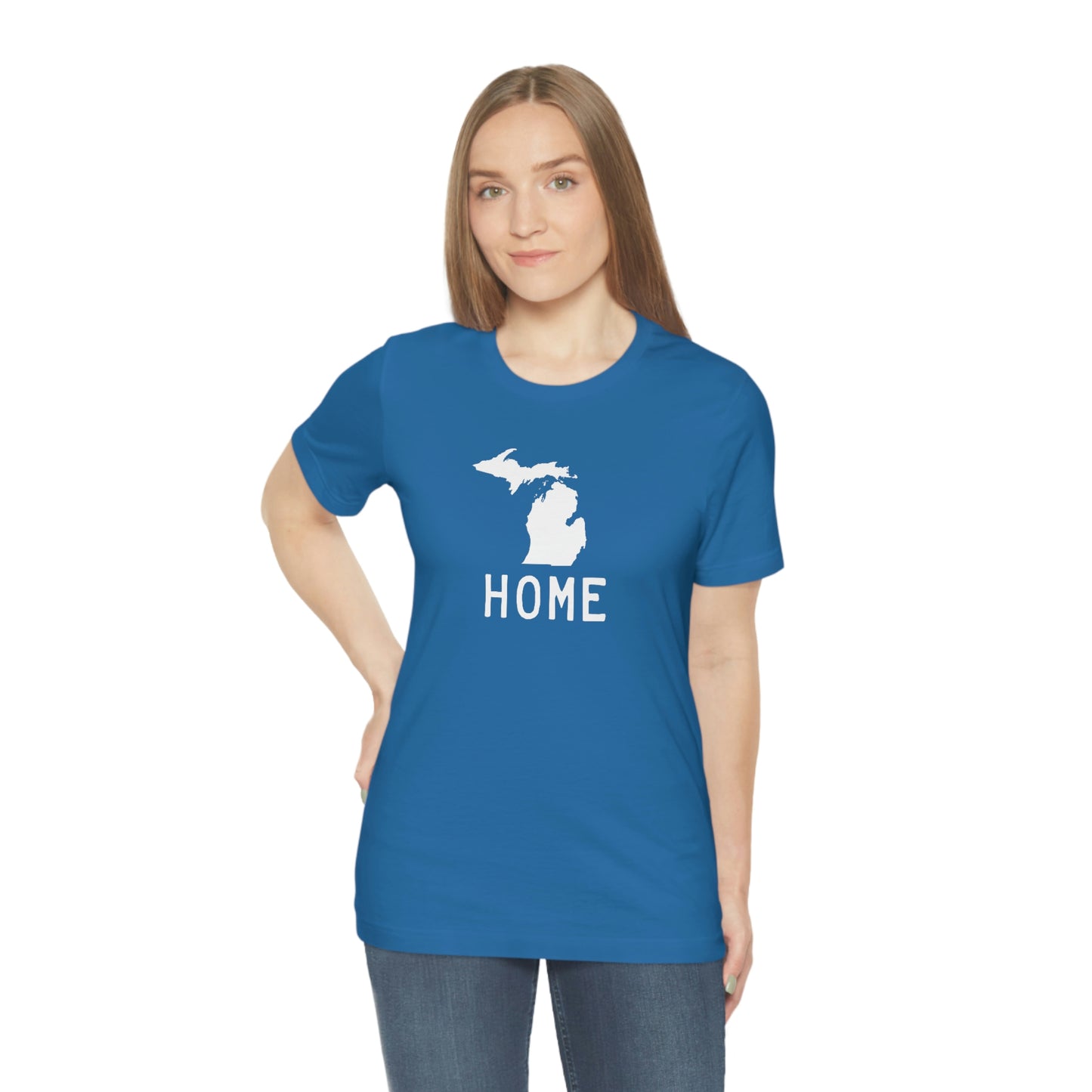 Michigan 'Home' T-Shirt (Licence Plate Font) | Unisex Standard Fit