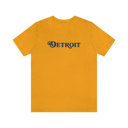 'Detroit' T-Shirt (Sloped Roman Font) | Unisex Standard Fit