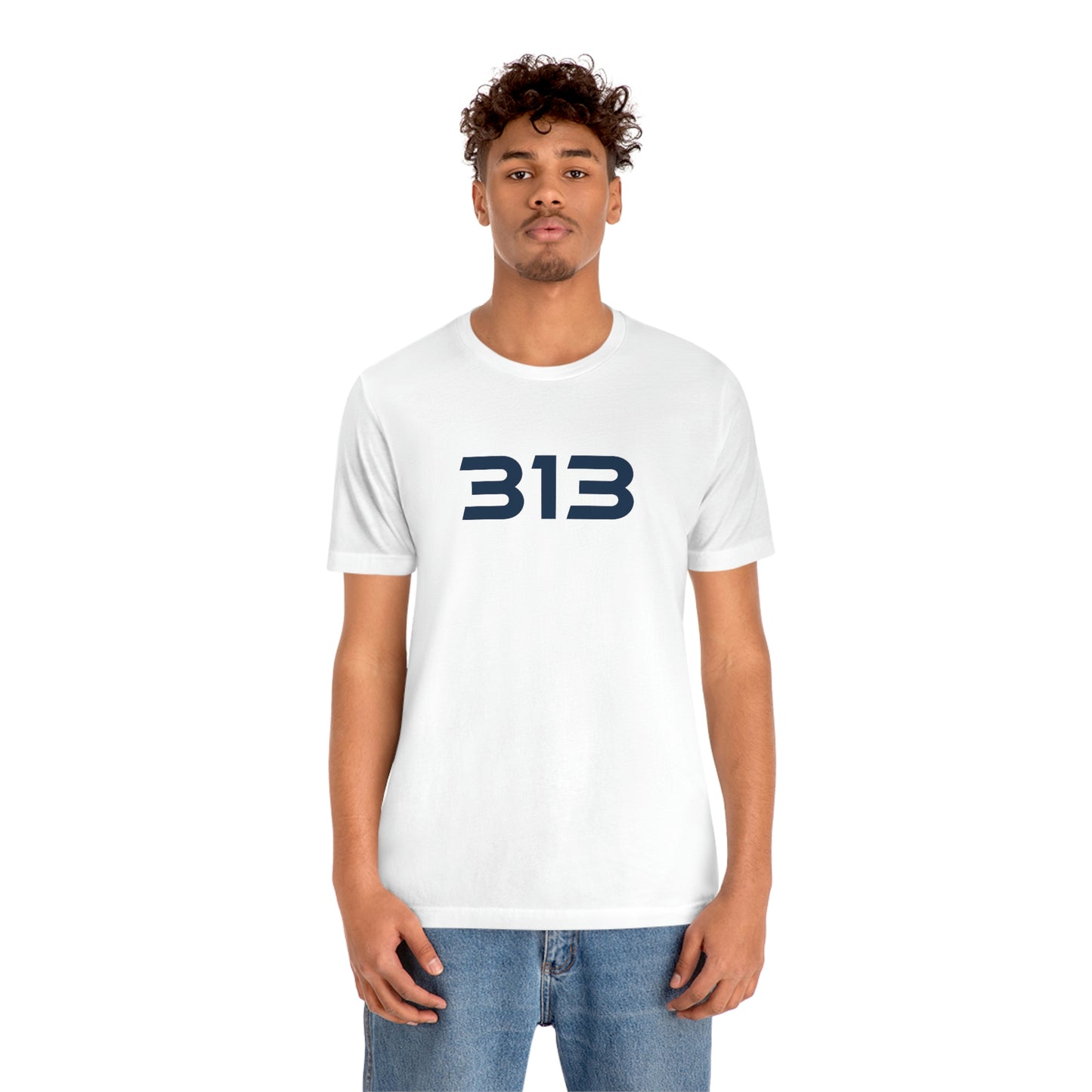 Detroit '313' T-Shirt (Futuristic Sans Font) | Unisex Standard Fit