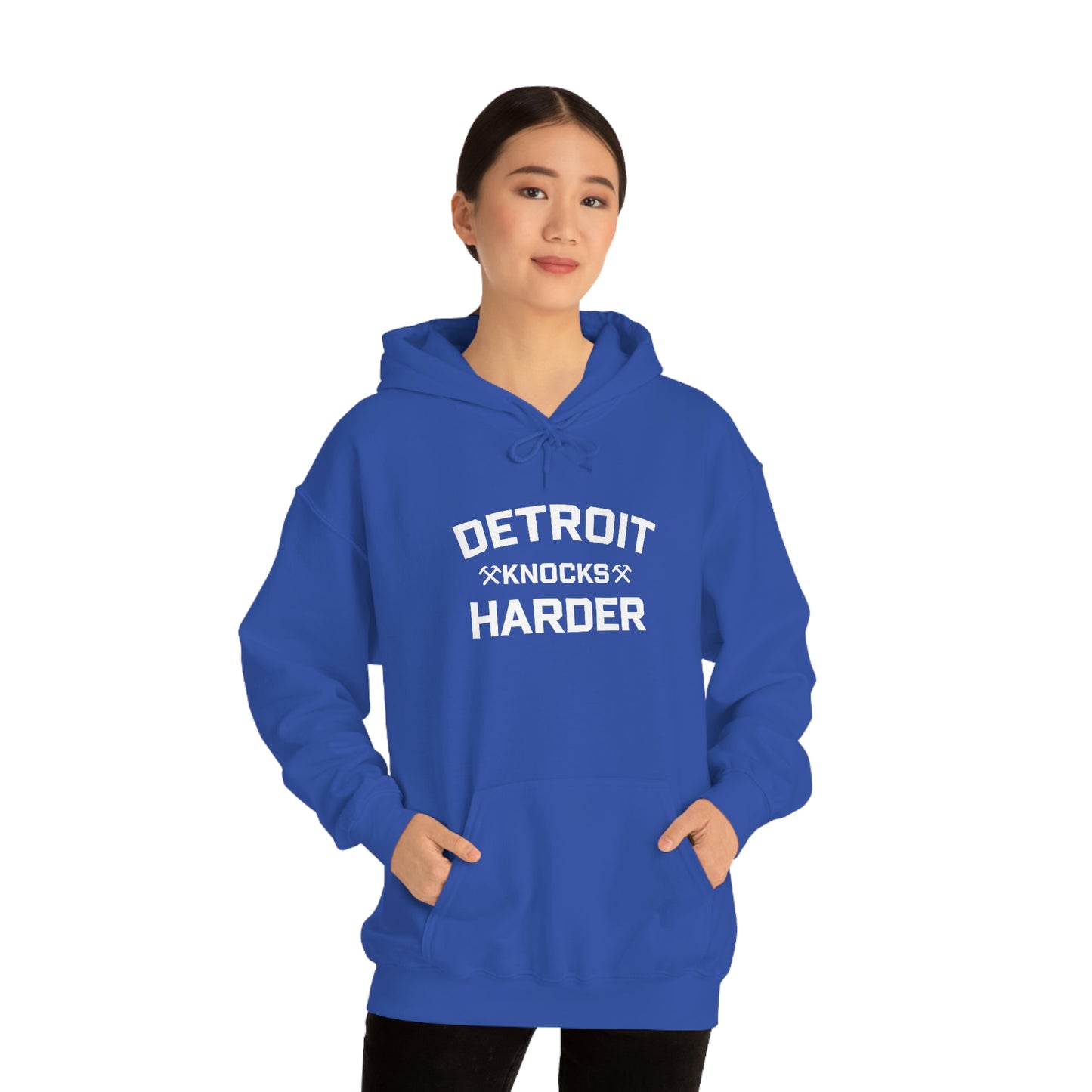 'Detroit Knocks Harder' Hoodie | Unisex Standard