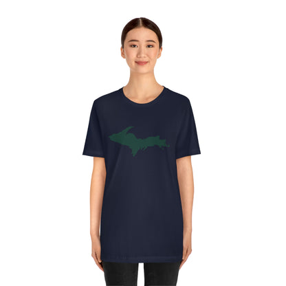 Michigan Upper Peninsula T-Shirt (w/ Green UP Outline) | Unisex Standard Fit