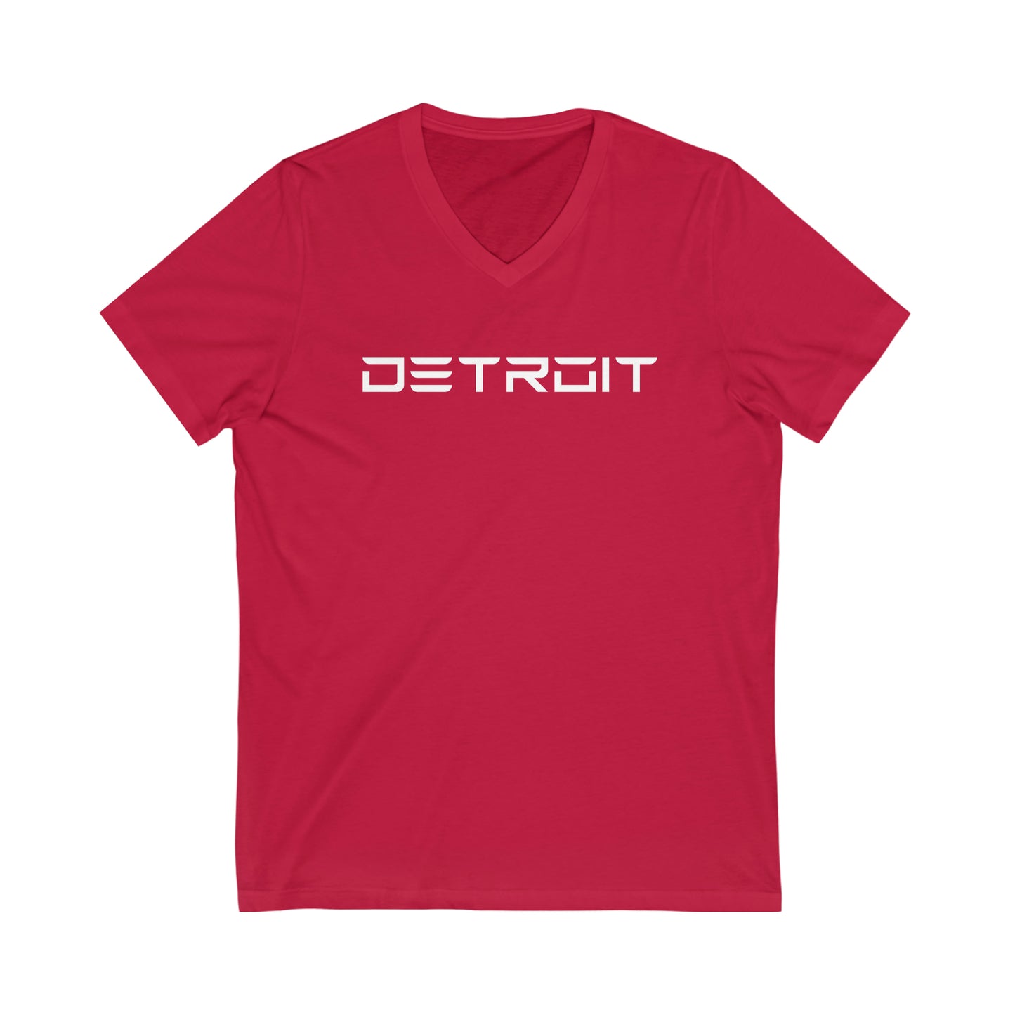 'Detroit' T-Shirt (Electric Font) | Unisex V-Neck