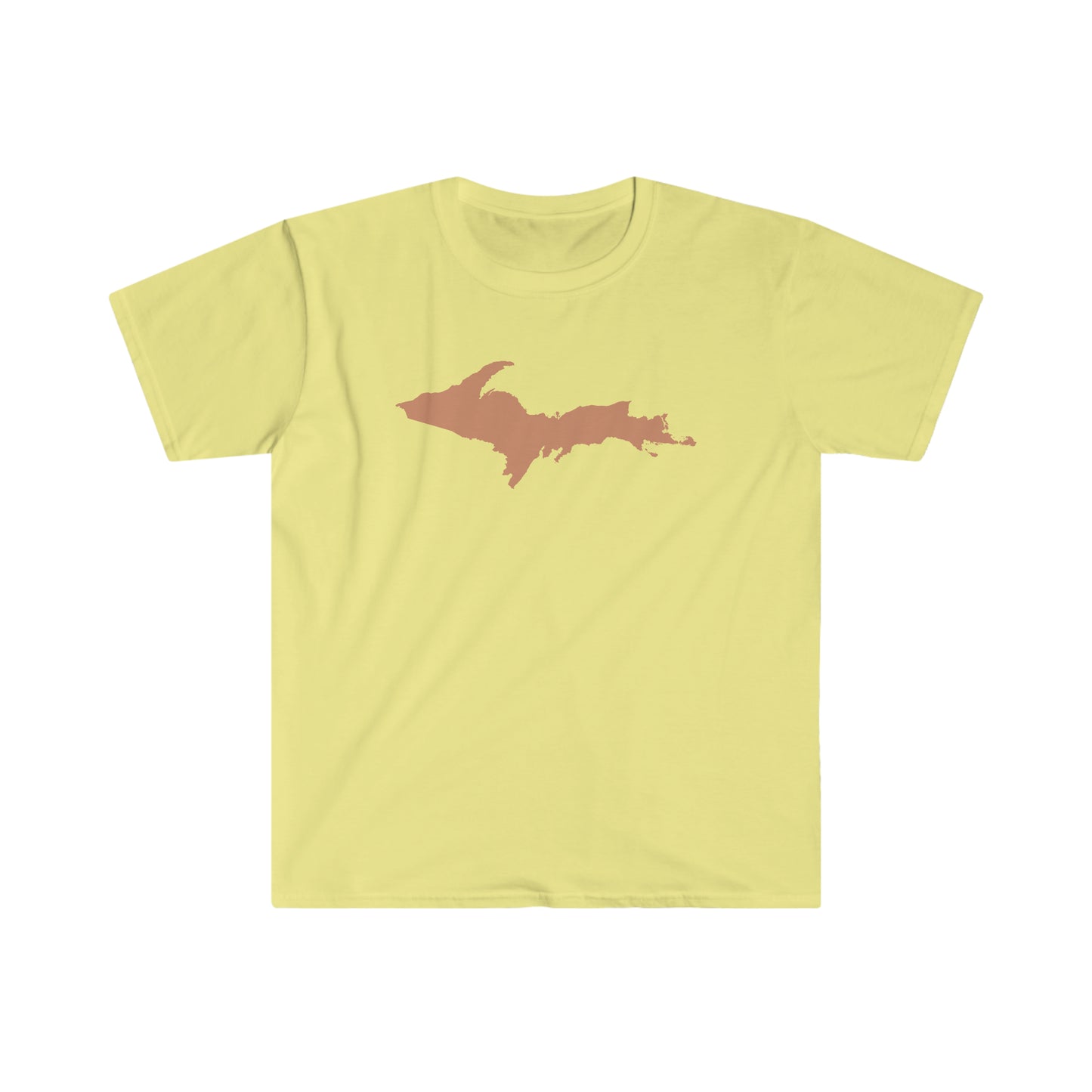 Michigan Upper Peninsula T-Shirt (w/ Copper UP Outline) | Unisex Budget