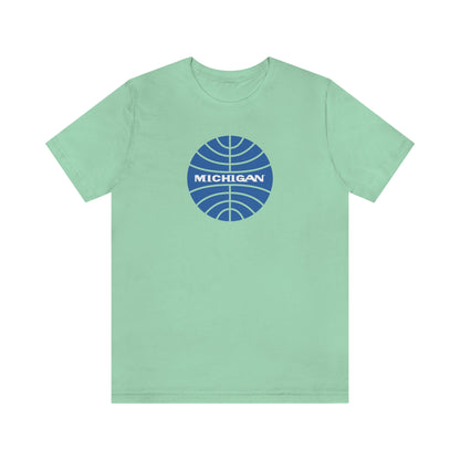 'Michigan' T-Shirt (Retro Airline Parody)  | Unisex Standard Fit