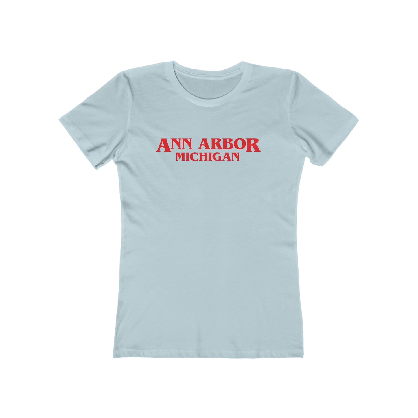 'Ann Arbor Michigan' T-Shirt (1980's Drama Parody) | Women's Boyfriend Cut