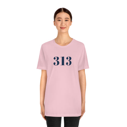 Detroit '313' T-Shirt (Didone Font) | Unisex Standard Fit