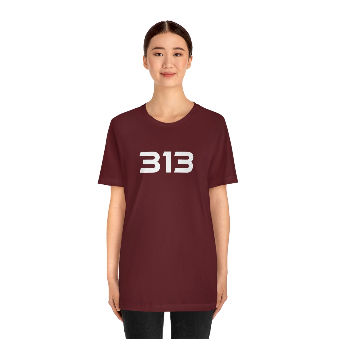 Detroit '313' T-Shirt (Futuristic Sans Font) | Unisex Standard Fit