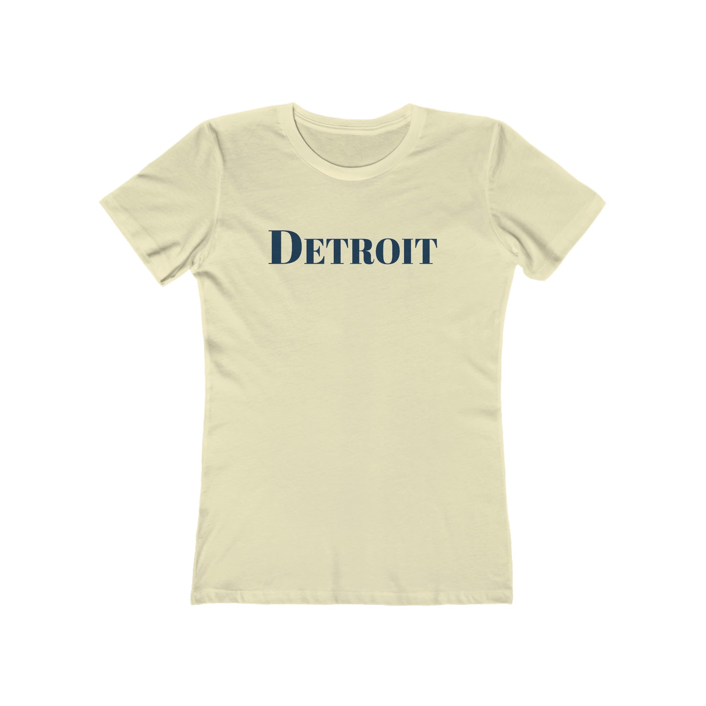 Detroit' T-Shirt (Didone Font) | Women's Boyfriend Cut