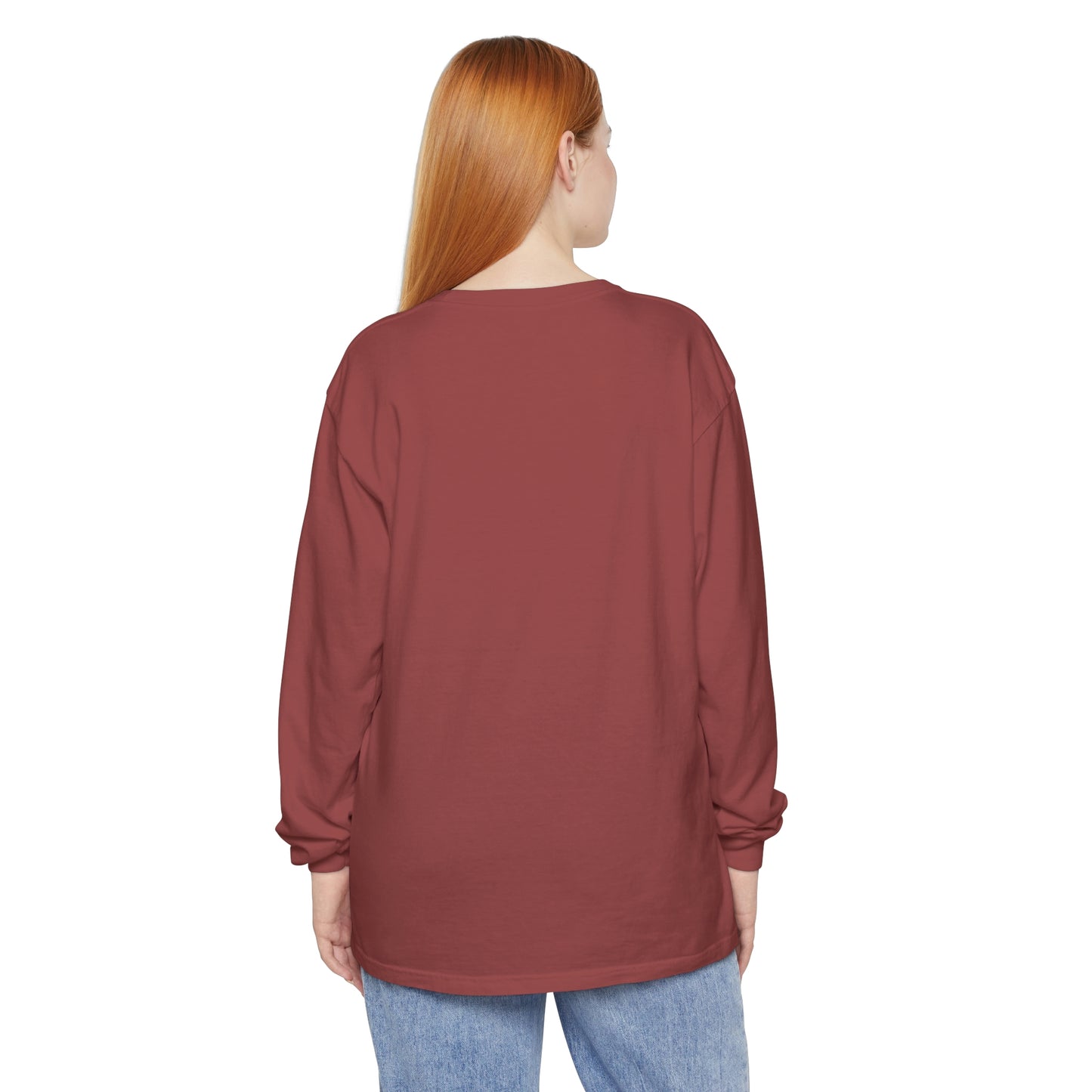 Michigan Upper Peninsula Garment-Dyed T-Shirt (w/ UP Pride Flag Outline) | Unisex Long Sleeve