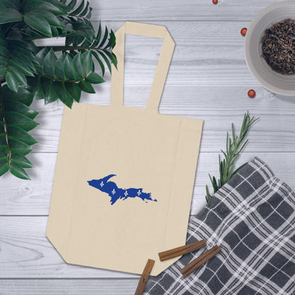 Michigan Upper Peninsula Double Wine Tote Bag (w/ UP Quebec Flag Outline)