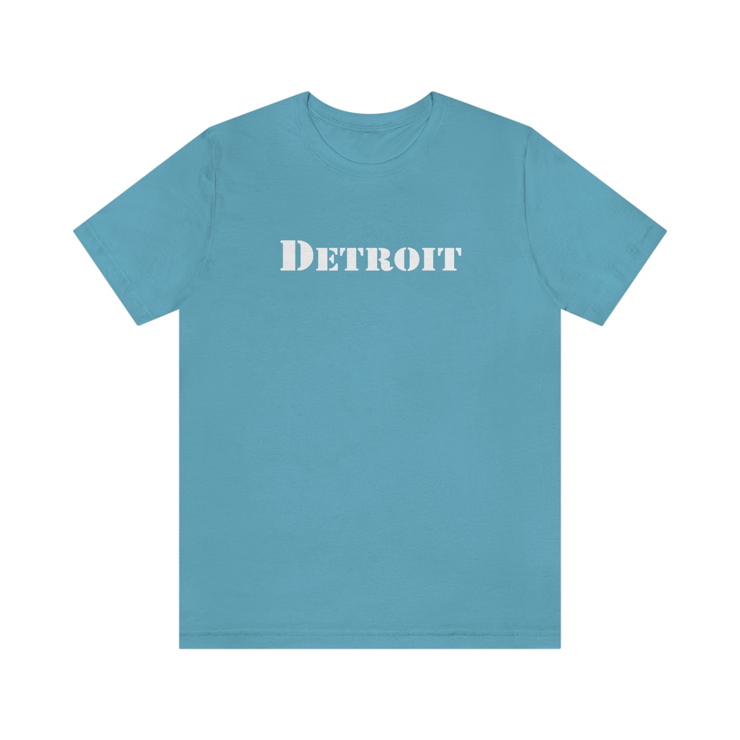 'Detroit' T-Shirt (Army Stencil Font) | Unisex Standard Fit