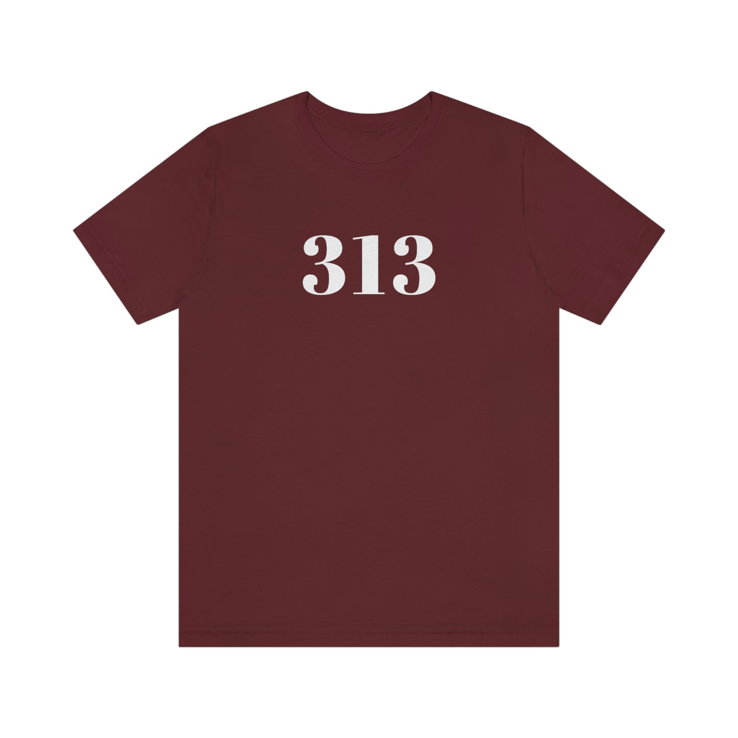 Detroit '313' T-Shirt (Didone Font) | Unisex Standard Fit