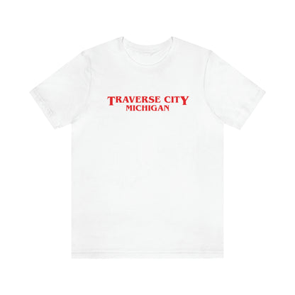 'Traverse City Michigan' ' T-Shirt (1980s Drama Parody) | Unisex Standard Fit