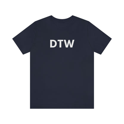 Detroit 'DTW' T-Shirt | Unisex Standard Fit