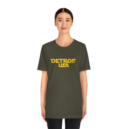 'Detroit USA' T-Shirt (1970s Epic Sci-Fi Parody) | Unisex Standard Fit