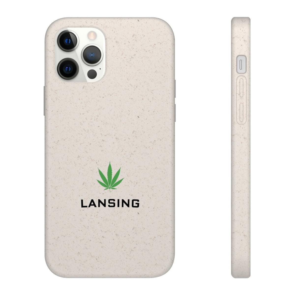 'Lansing' Phone Cases (w/ Cannabis Leaf) | Android & iPhone - Circumspice Michigan