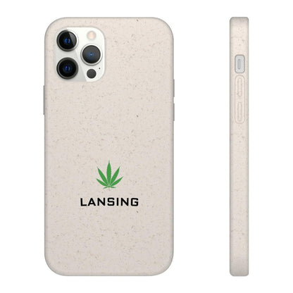 'Lansing' Phone Cases (w/ Cannabis Leaf) | Android & iPhone - Circumspice Michigan