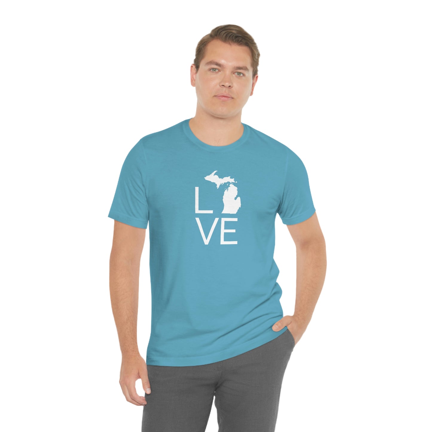 Michigan 'Love' T-Shirt (Thin Sans Font) | Unisex Standard Fit