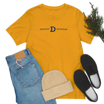 'Detroit Michigan' T-Shirt (w/ Old French D) | Unisex Standard Fit