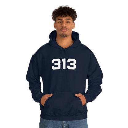 Detroit '313' Hoodie (Athletic Font) | Unisex Standard