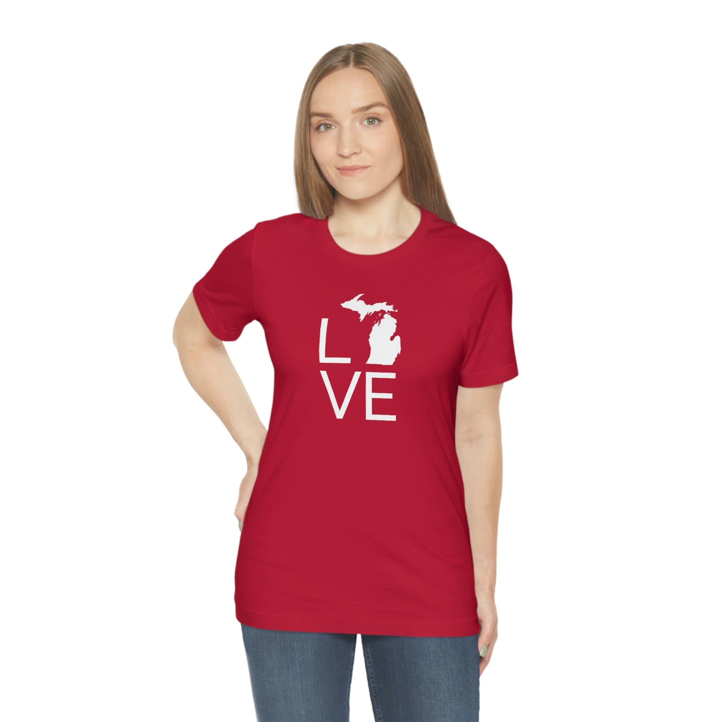 Michigan 'Love' T-Shirt (Thin Sans Font) | Unisex Standard Fit