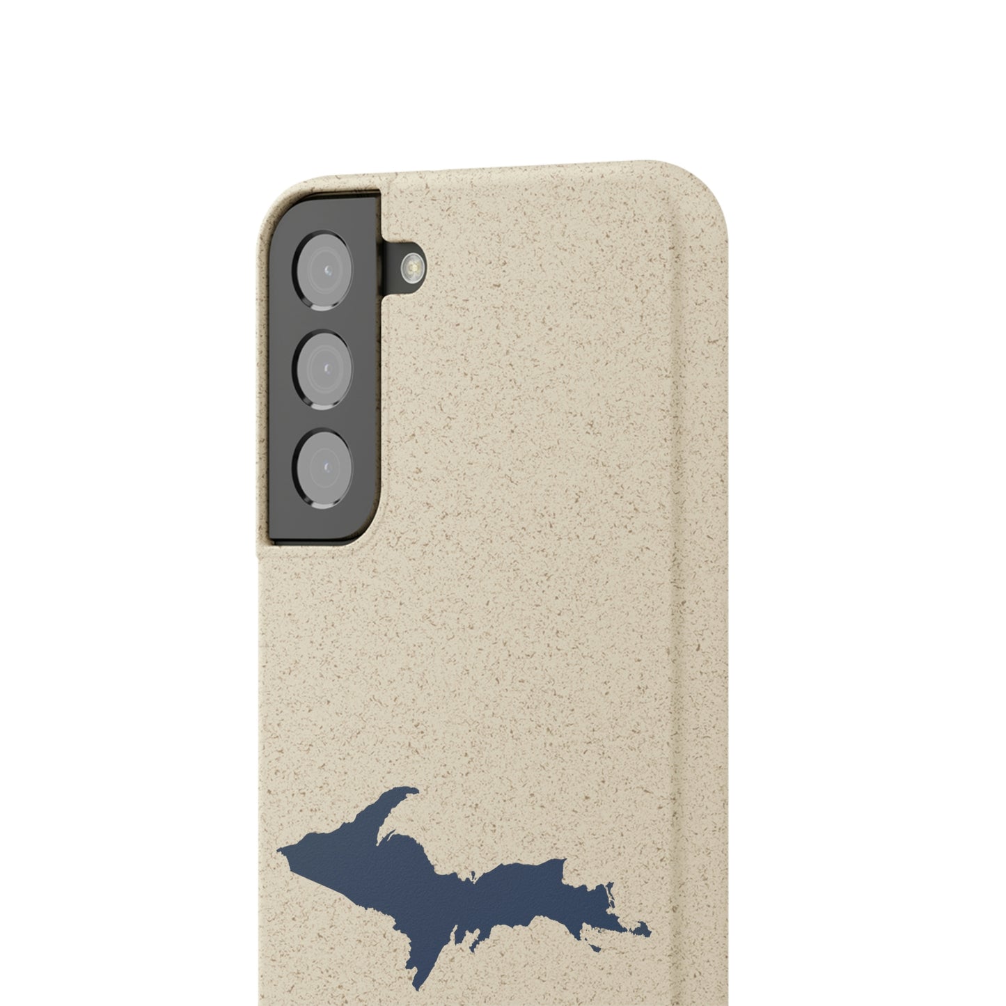 Michigan Upper Peninsula Biodegradable Phone Cases (w/ Navy UP Outline) | Samsung Android