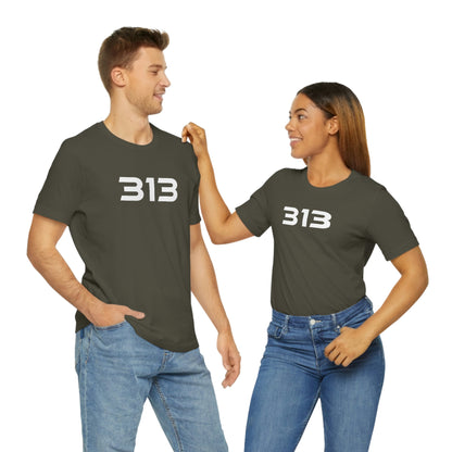 Detroit '313' T-Shirt (Futuristic Sans Font) | Unisex Standard Fit