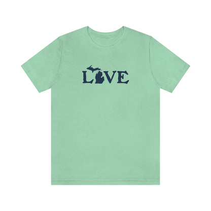 Michigan 'Love' T-Shirt (Woodcut Font) | Unisex Standard Fit