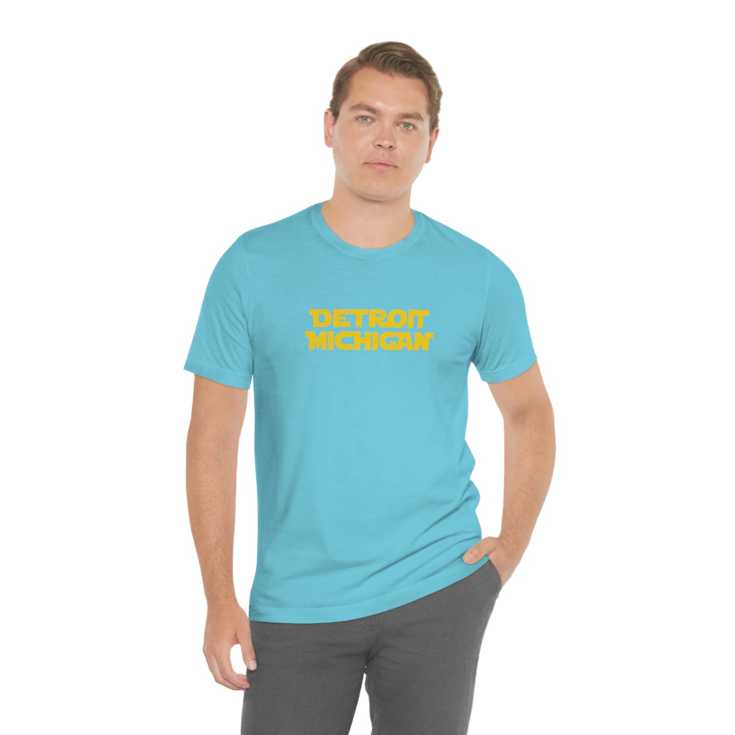 'Detroit Michigan' T-Shirt (1970s Epic Sci-Fi Parody) | Unisex Standard Fit