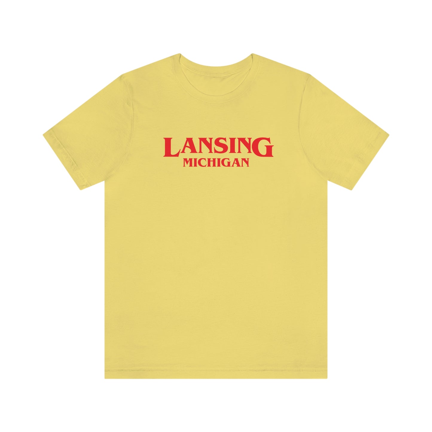 'Lansing Michigan' ' T-Shirt (1980s Drama Parody) | Unisex Standard Fit