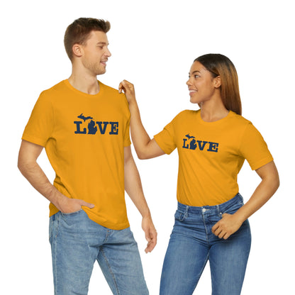 Michigan 'Love' T-Shirt (Typewriter Font) | Unisex Standard Fit